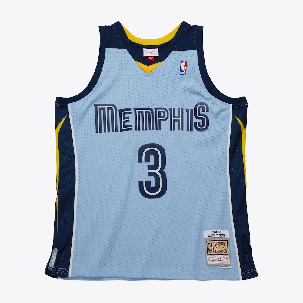 Memphis Grizzlies Swingman Jersey Alternate Allen Iverson 2009 | Stitched Jersey RTJS 11818