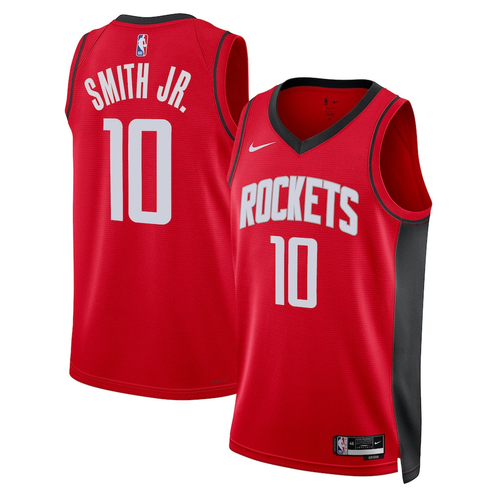Houston Rockets Icon Edition Swingman Jersey Red Jabari Smith Jr Unisex | Stitched Jersey RTJS 11803
