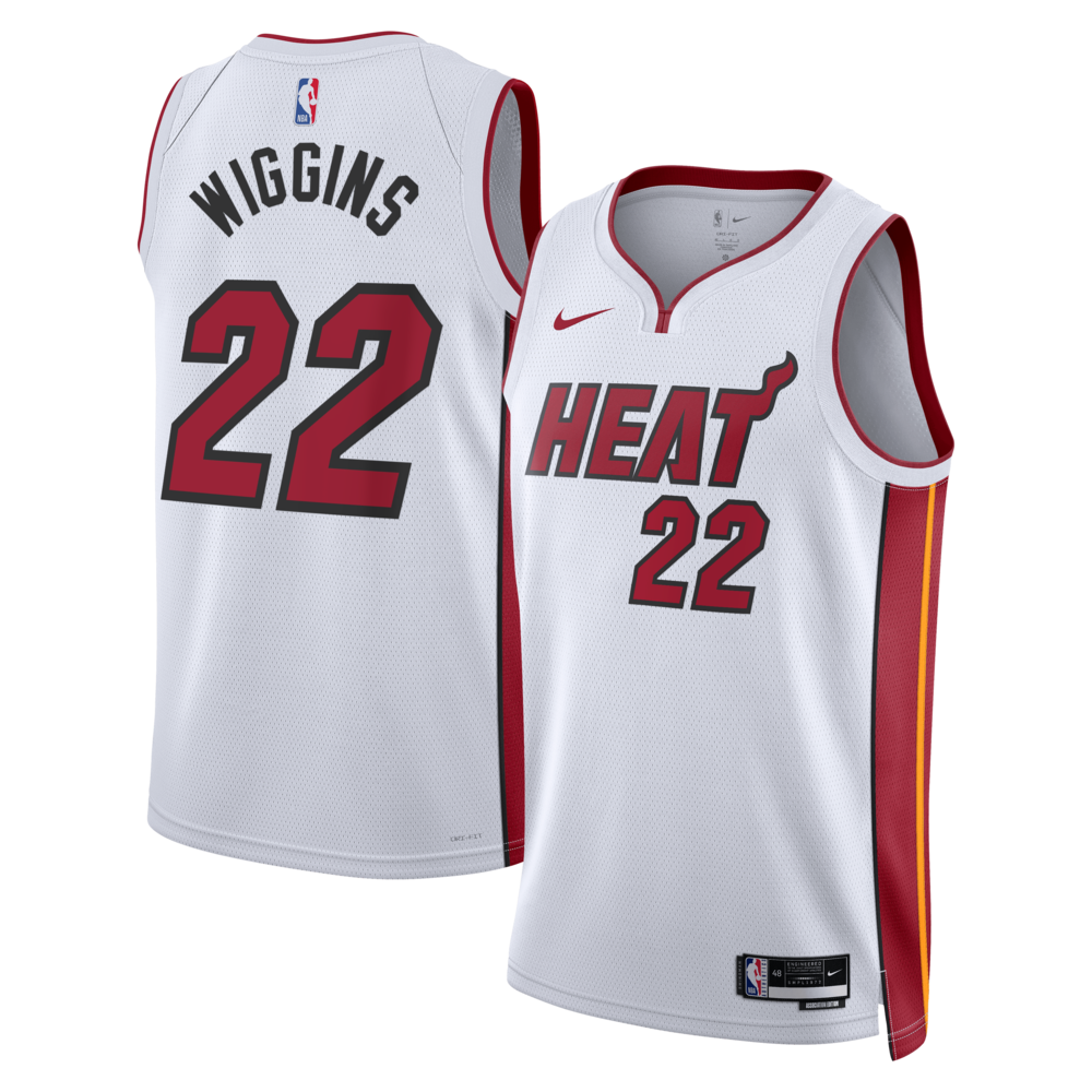 Miami Heat Association Edition Swingman Jersey White Andrew Wiggins Unisex | Stitched Jersey RTJS 11788