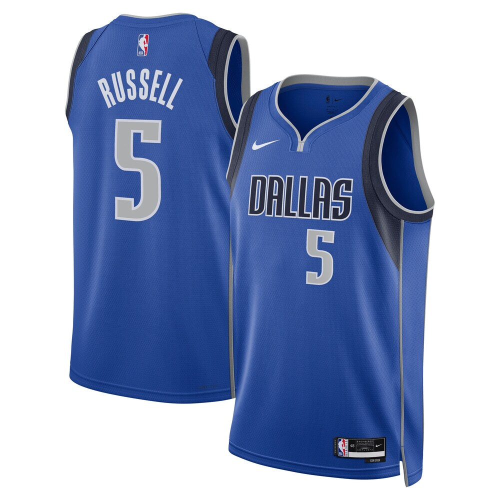 Dallas Mavericks Icon Edition Swingman Jersey Blue Dangelo Russell Unisex | Stitched Jersey RTJS 11782