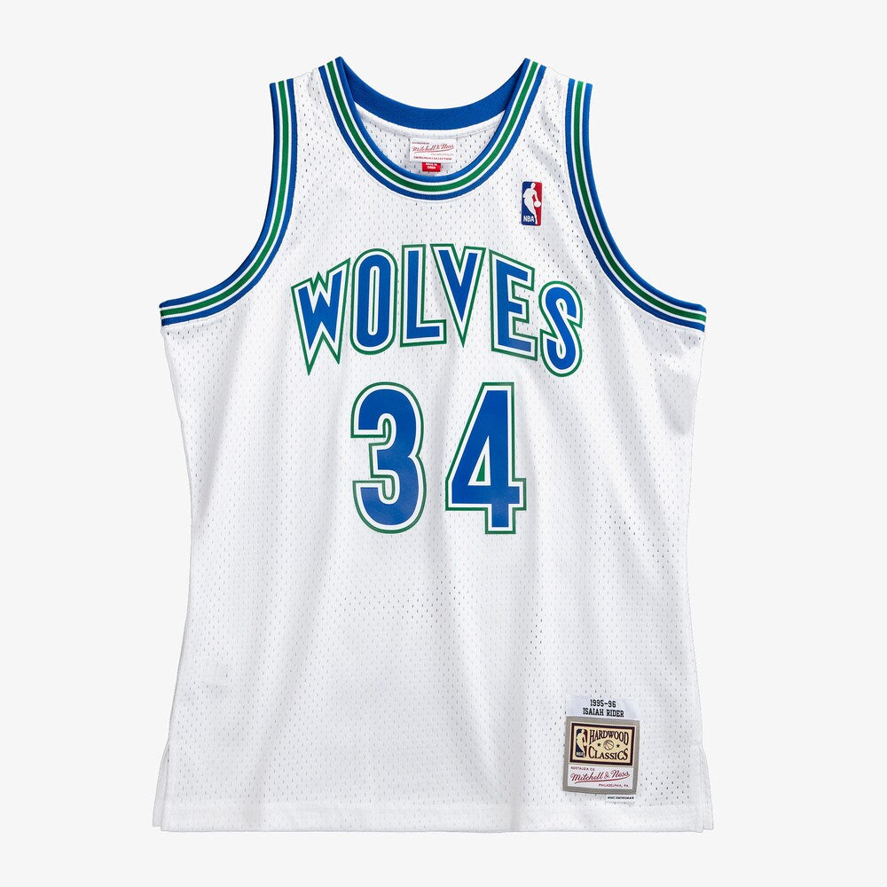 Minnesota Timberwolves Swingman Jersey Isaiah Rider Jr 1995 96 | Stitched Jersey RTJS 11776