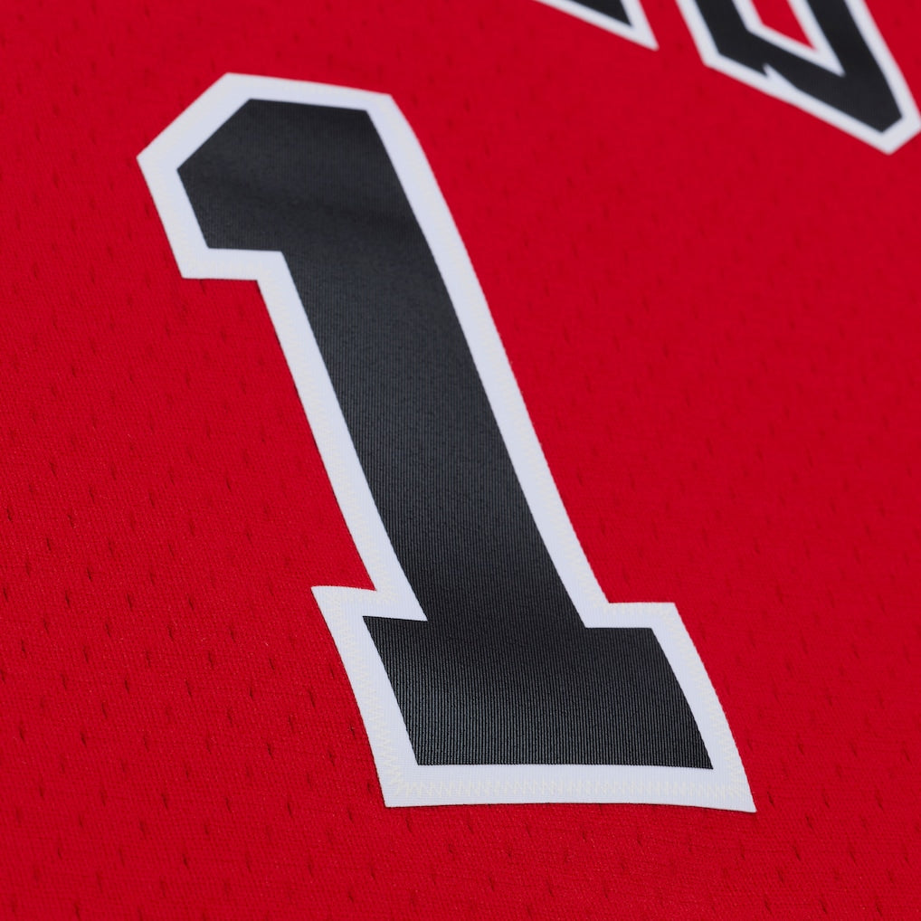 Men's Chicago Bulls Derrick Rose Mitchell & Ness Red 2008 Hardwood Classics Swingman Jersey