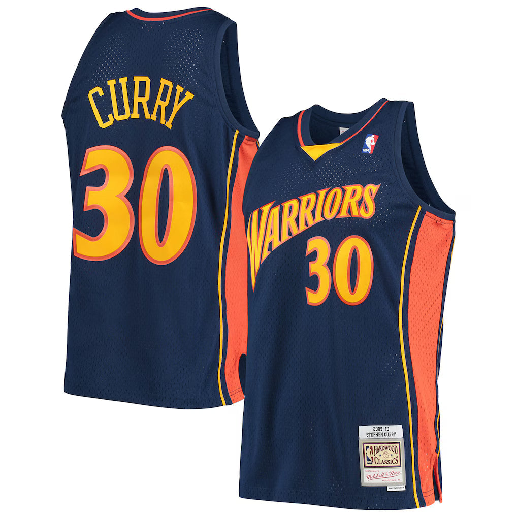 Stephen Curry Golden State Warriors - Mitchell & Ness Hardwood Classics Jersey - Navy