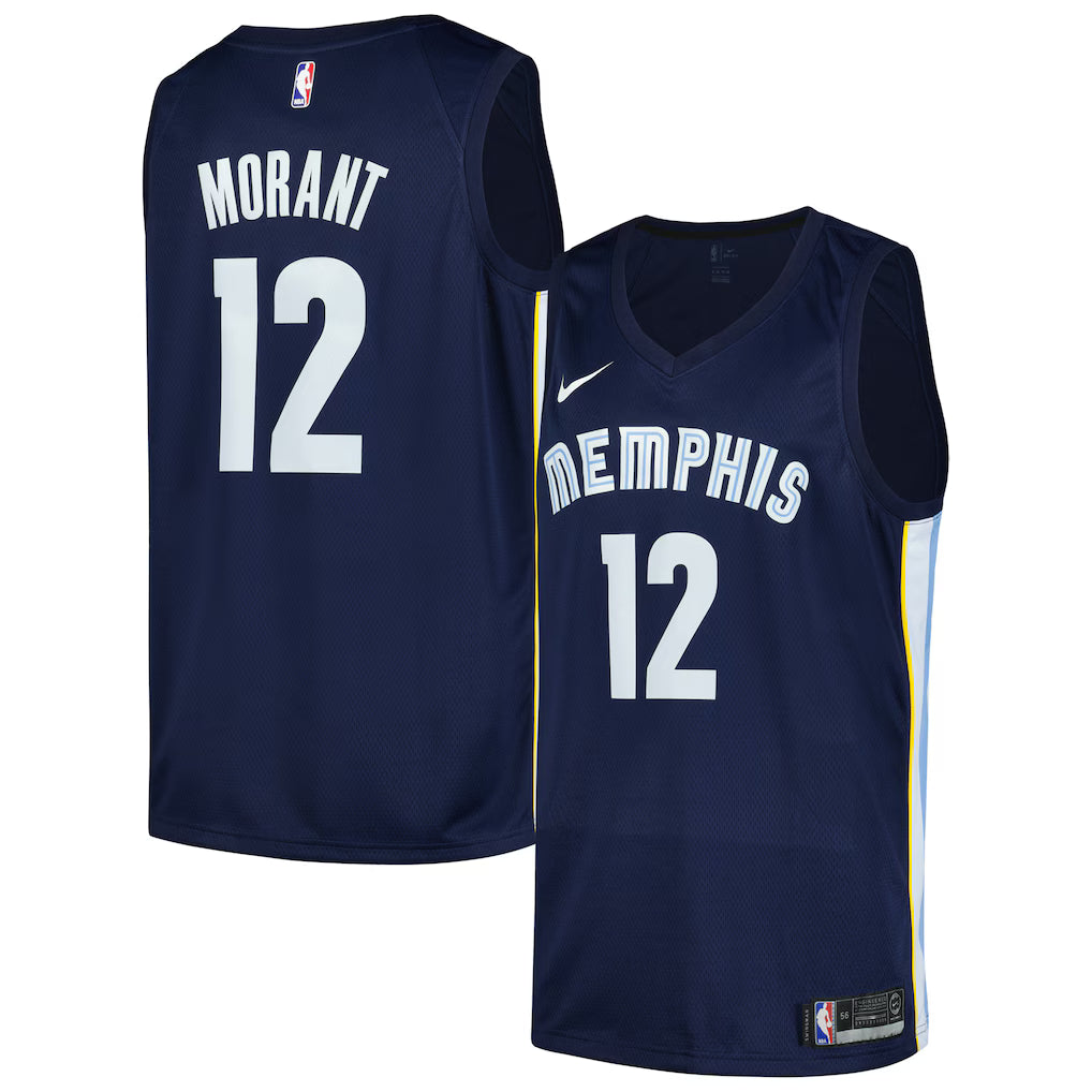 Ja Morant Memphis Grizzlies Player Jersey - Icon Edition - Navy