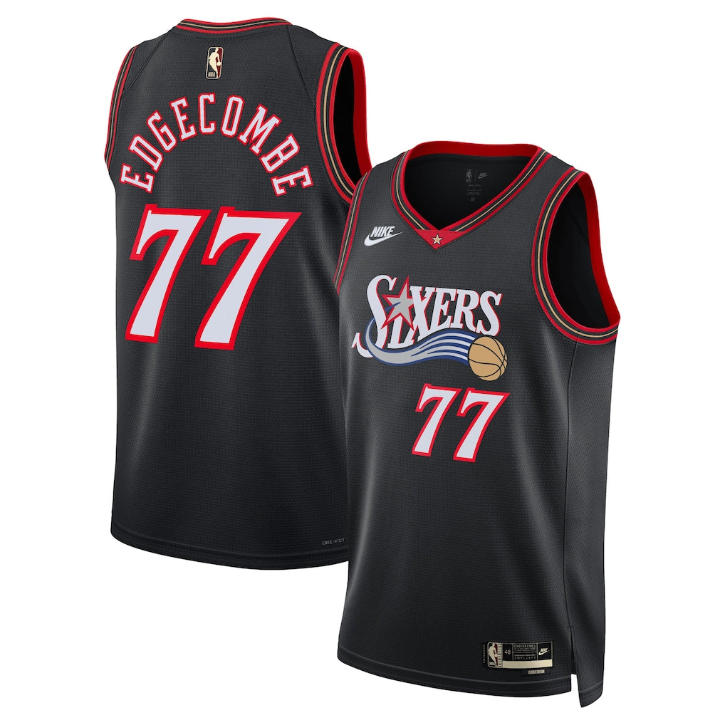VJ Edgecombe Philadelphia 76ers Unisex Jersey - Classic Edition - Black