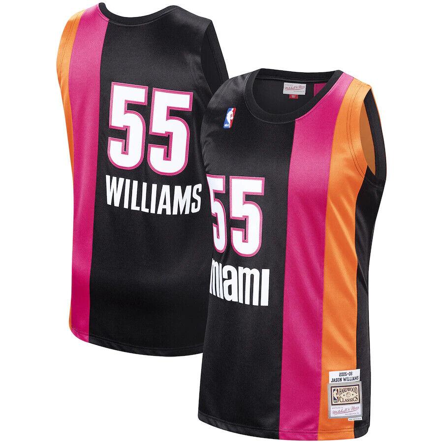 Miami Heat Jason Williams 2005-06 Mitchell & Ness Black Basketball Jersey