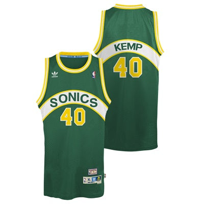Seattle Supersonics Shawn Kemp Green 1994-95 Hardwood Classics Swingman Jersey