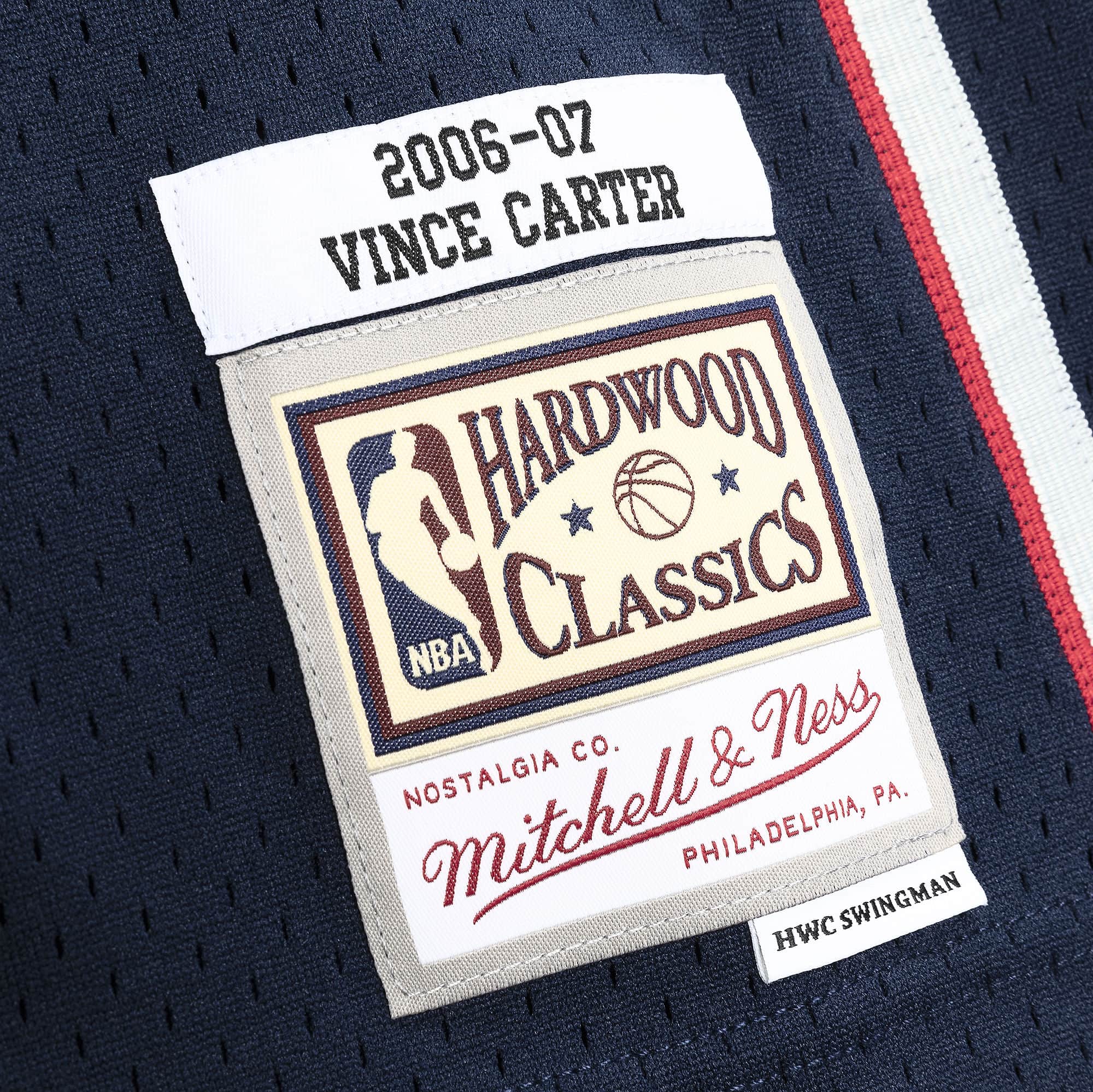 Men's Vince Carter New Jersey Nets Navy 2006-07 Swingman Replica Jersey