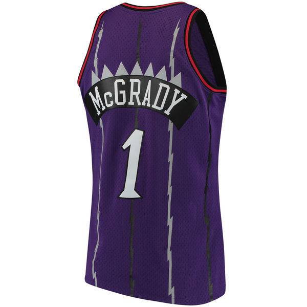 Men's Mitchell & Ness Tracy McGrady Toronto Raptors Purple 1998-99 Hardwood Classics Swingman Jersey