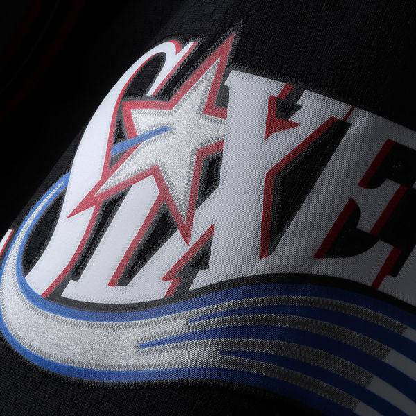 Men’s Allen Iverson Philadelphia 76ers 2000-2001 Swingman Black Replica Jersey By Mitchell & Ness