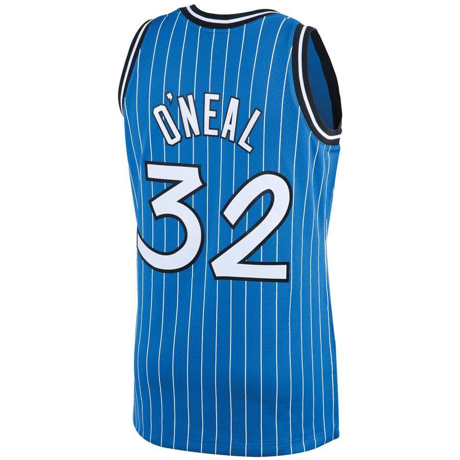 Men’s Shaquille O’Neal Orlando Magic 1994-95 Blue Swingman Replica Jersey By Mitchell & Ness