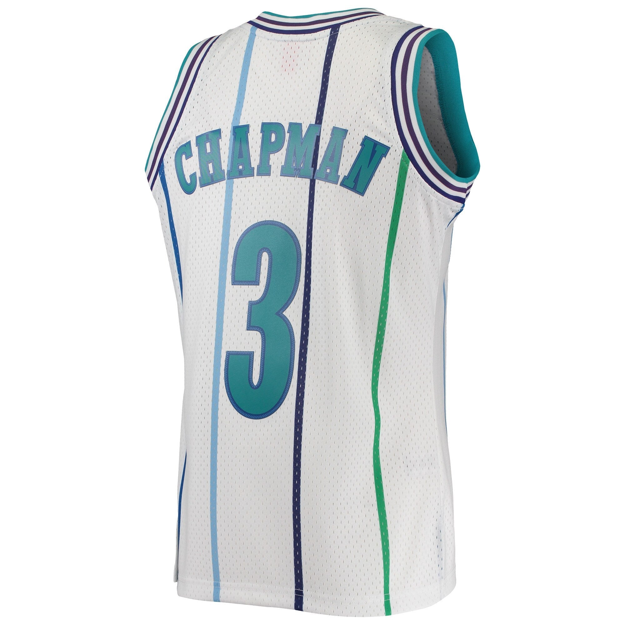 Men’s Rex Chapman Charlotte Hornets 1988-89 White Swingman Replica Jersey By Mitchell & Ness