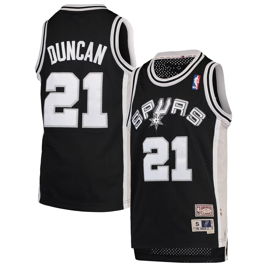 San Antonio Spurs Tim Duncan Black 1998-99 Hardwood Classics Swingman Jersey