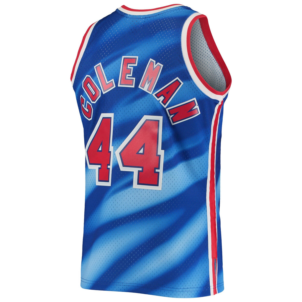 Men's Derrick Coleman New Jersey Nets Mitchell & Ness 1990-91 Hardwood Classics Swingman Jersey - Blue