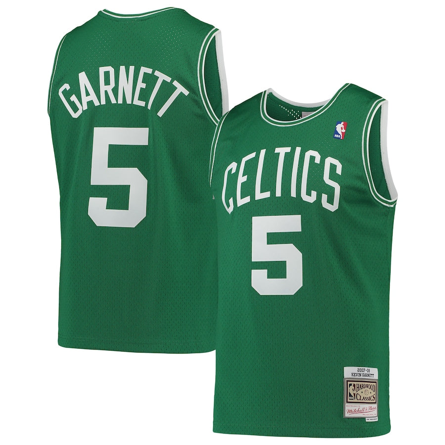 Boston Celtics Kevin Garnett Kelly Green 2007-08 Hardwood Classics Swingman Jersey