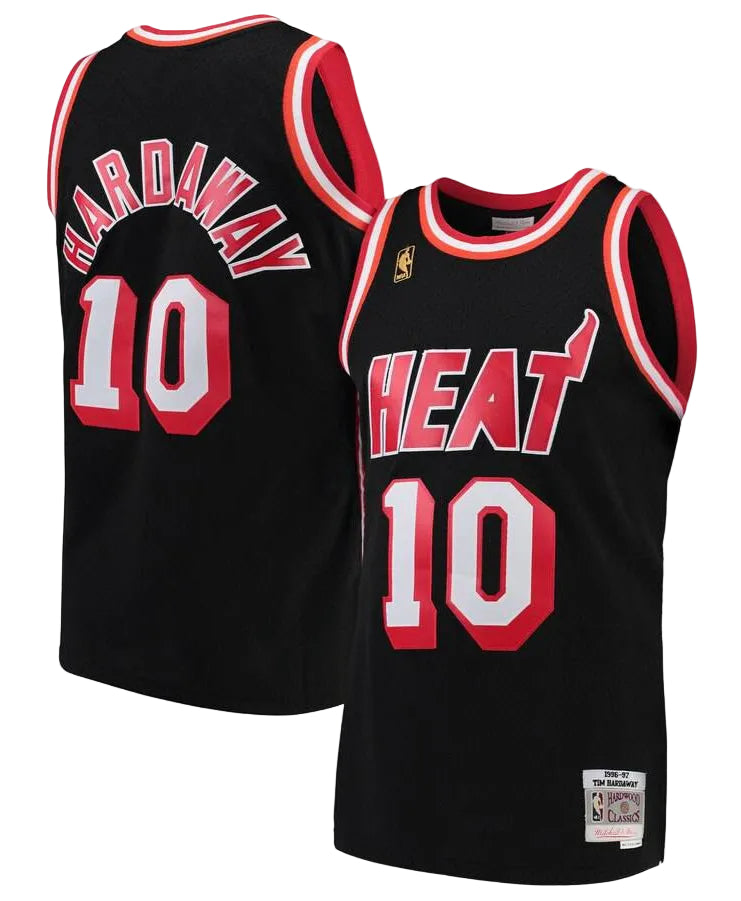 Miami Heat Tim Hardaway Mitchell & Ness NBA Mens Hardwood Classic Swingman Jersey