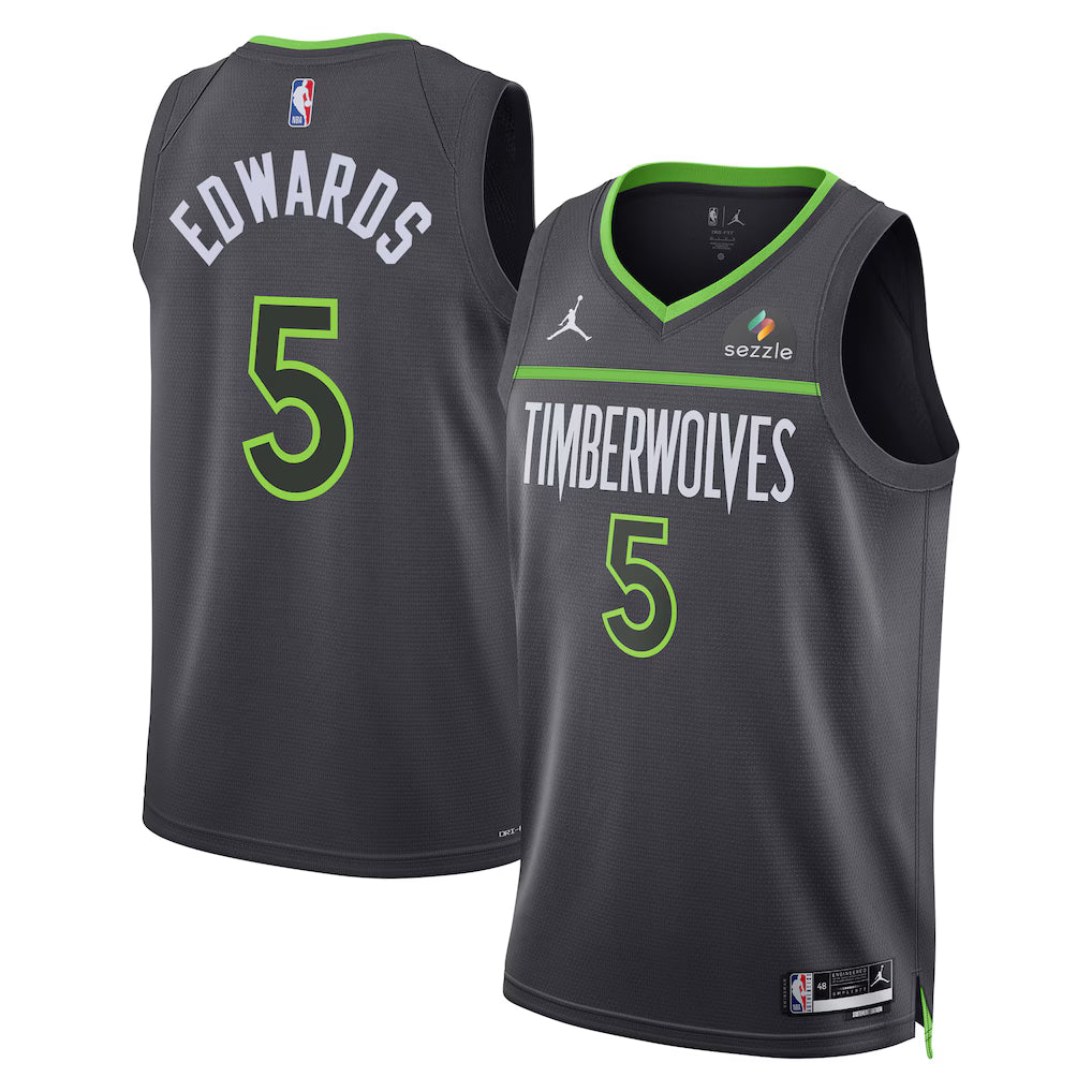 Anthony Edwards Minnesota Timberwolves Unisex Jersey - Statement Edition - Anthracite
