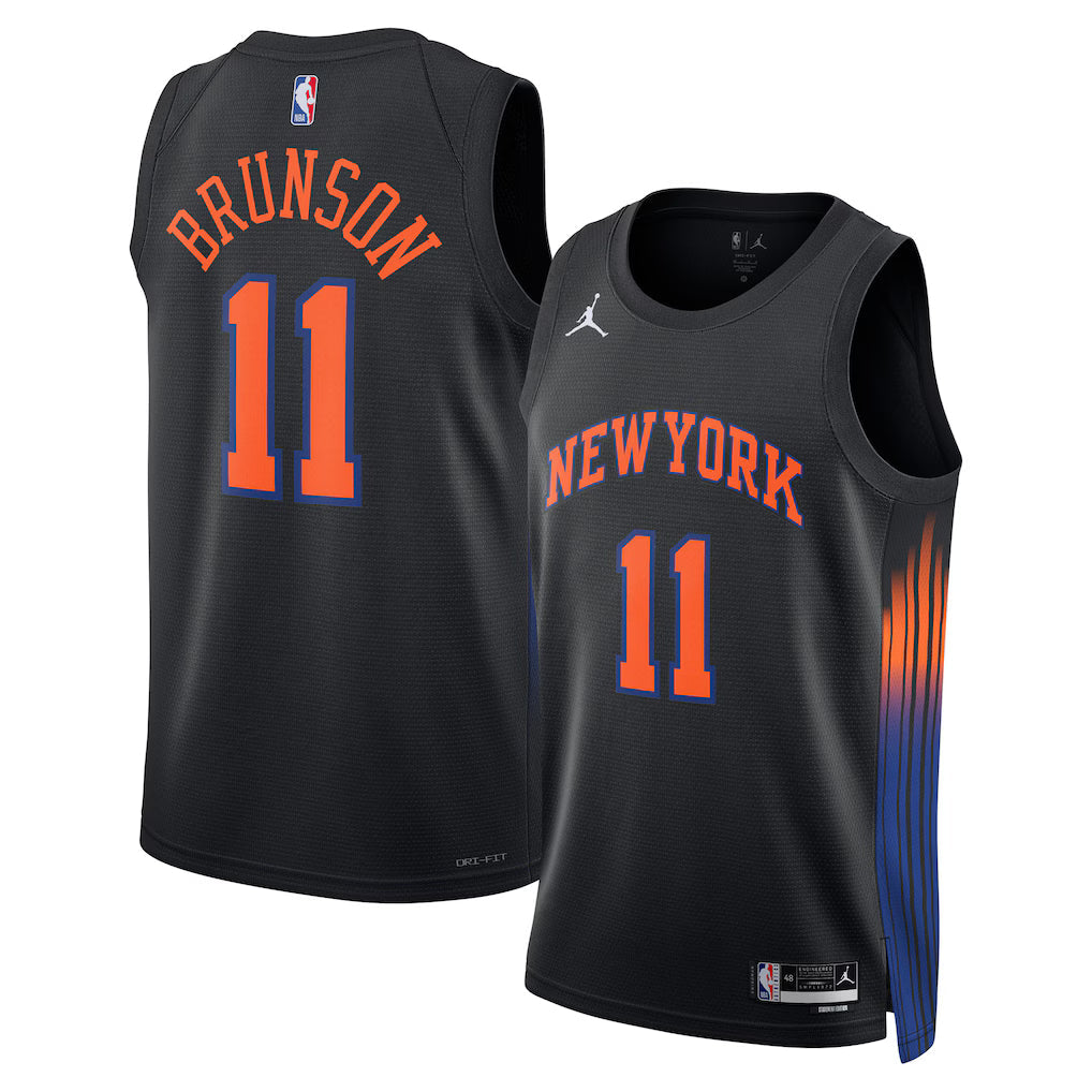 Jalen Brunson New York Knicks Unisex Jersey - Statement Edition - Black