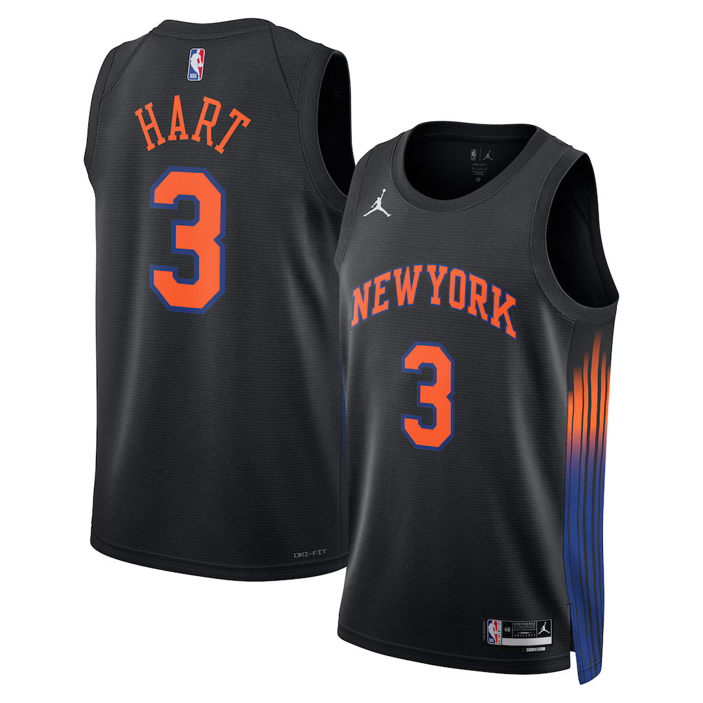 Josh Hart New York Knicks Unisex Jersey - Statement Edition - Black
