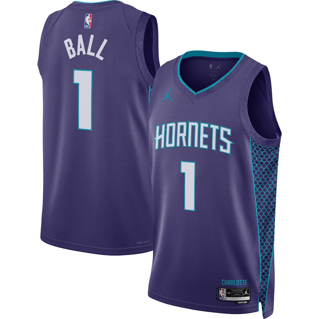 LaMelo Ball Charlotte Hornets Unisex Jersey - Statement Edition - Purple