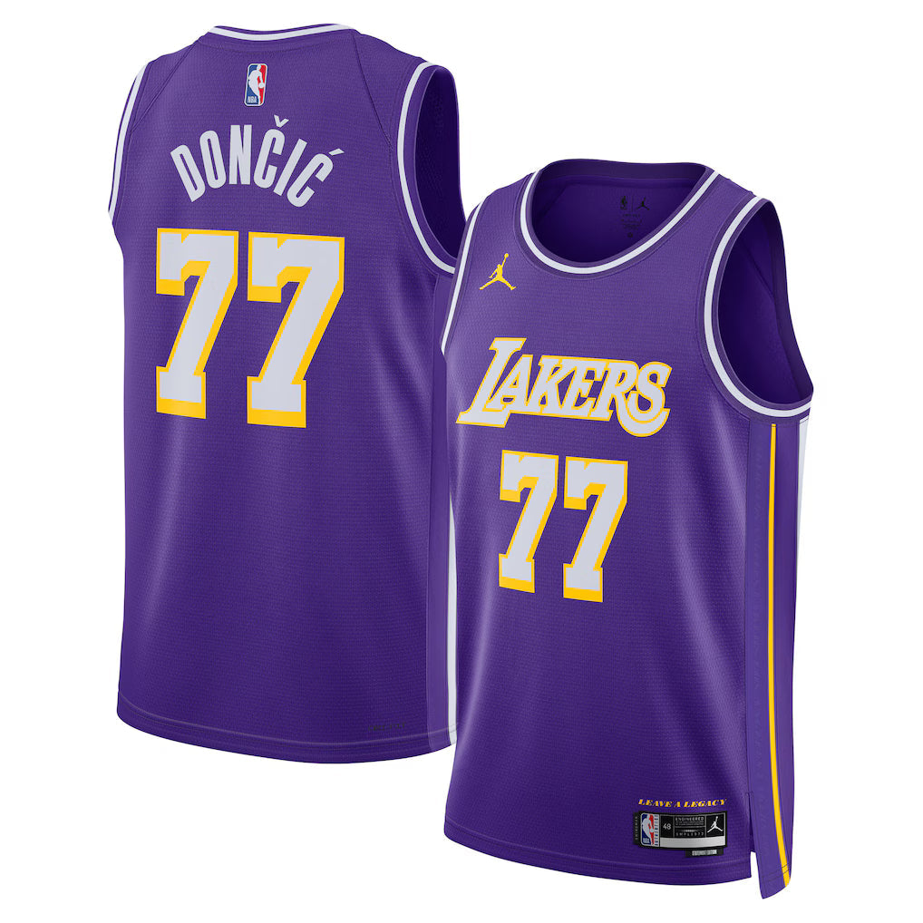 Luka Dončić Los Angeles Lakers Unisex Jersey - Statement Edition - Purple