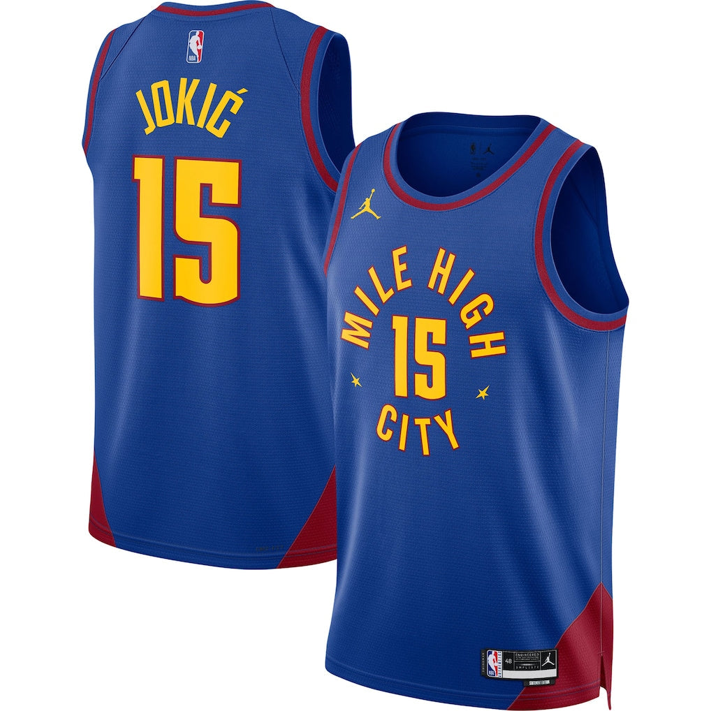 Nikola Jokic Denver Nuggets Unisex Jersey - Statement Edition - Blue