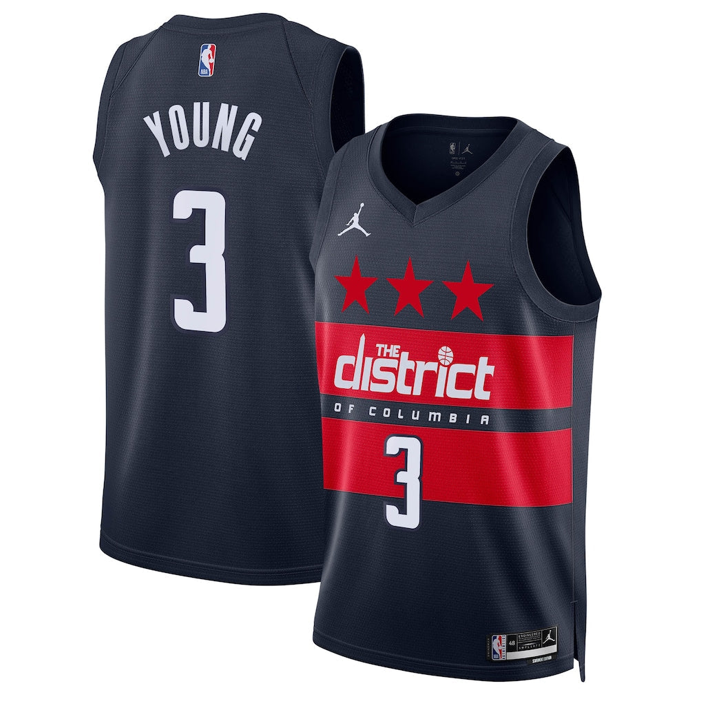 Trae Young Washington Wizards Unisex Jersey - Statement Edition - Navy