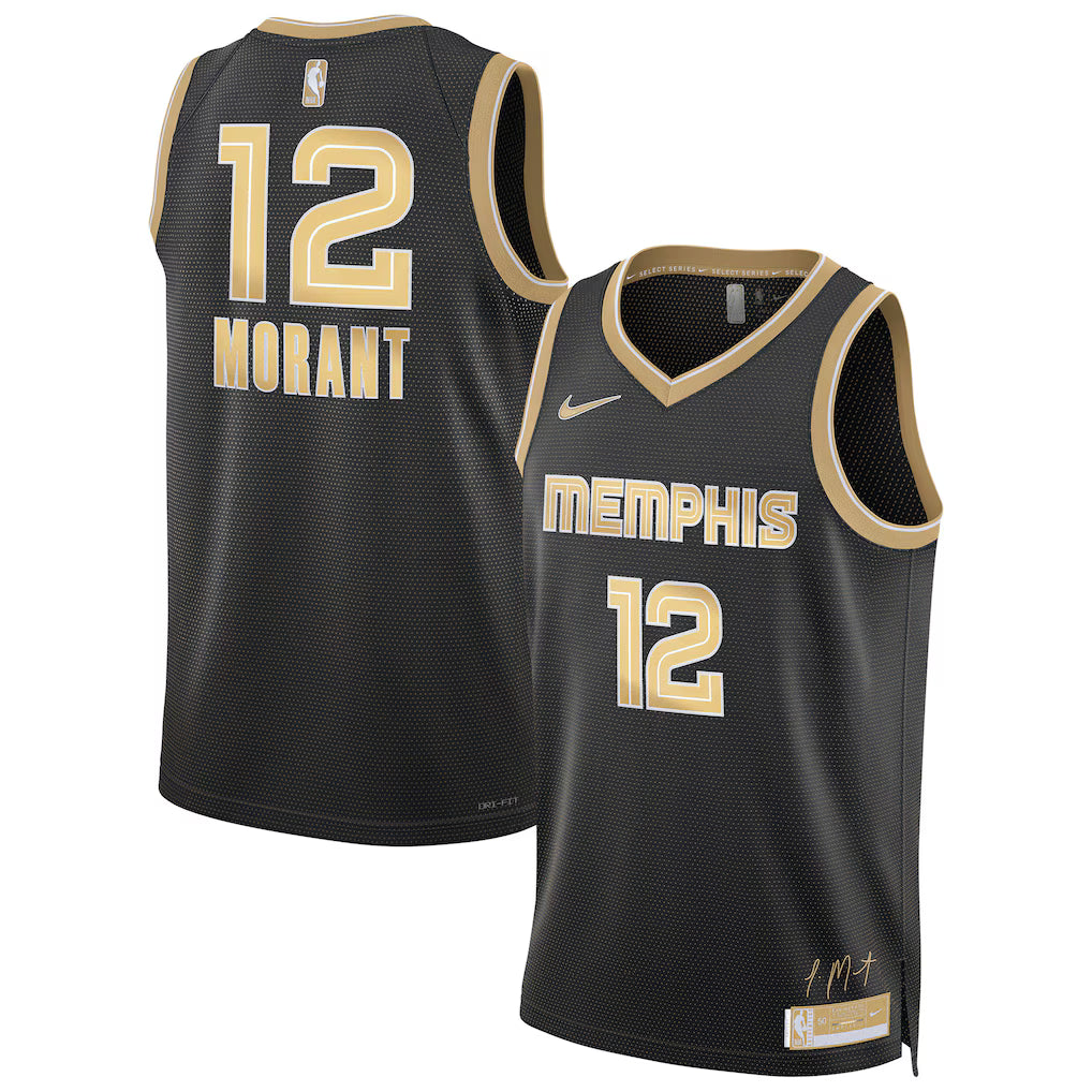Ja Morant Memphis Grizzlies Unisex Select Series Jersey – Black