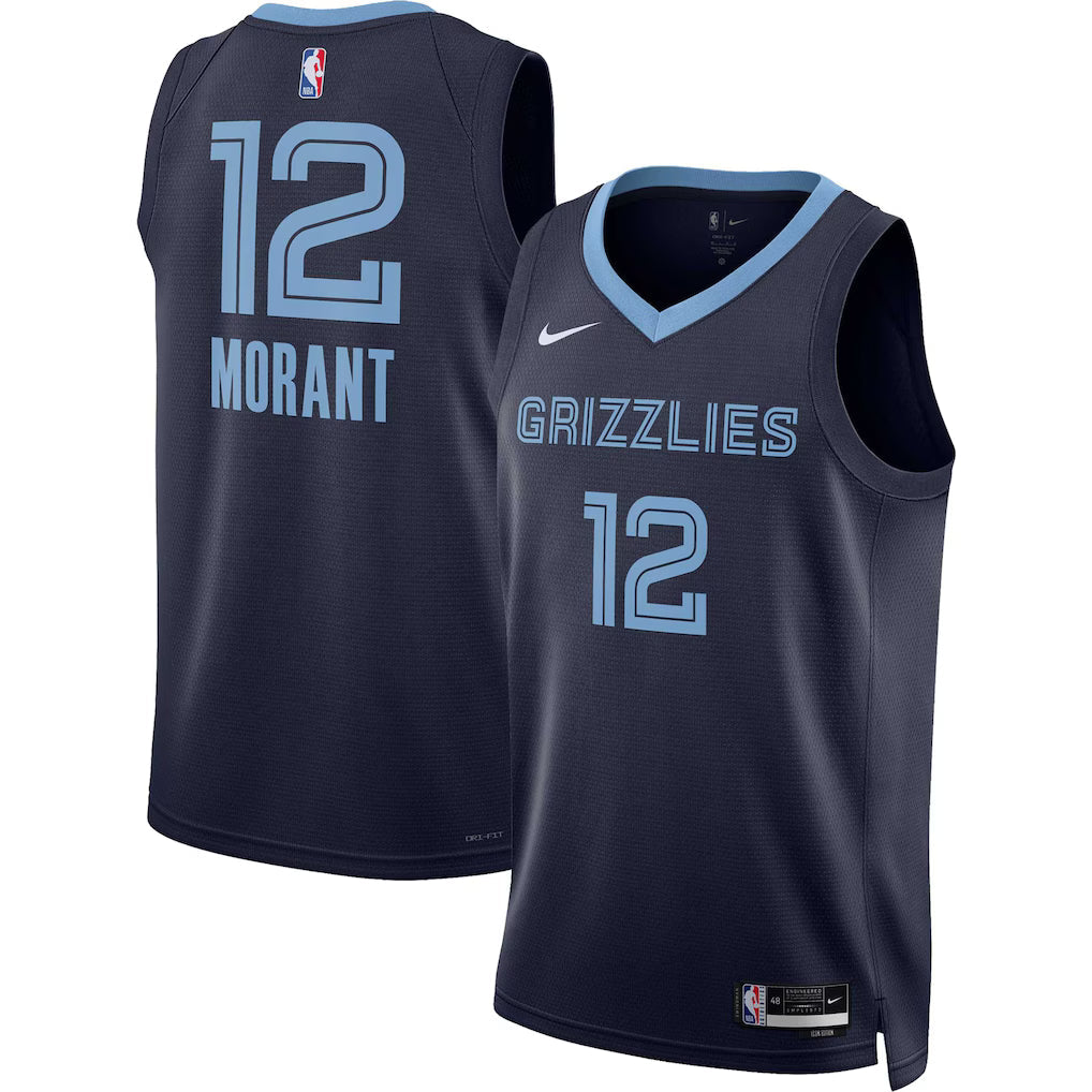Ja Morant Memphis Grizzlies Unisex Jersey - Icon Edition - Navy