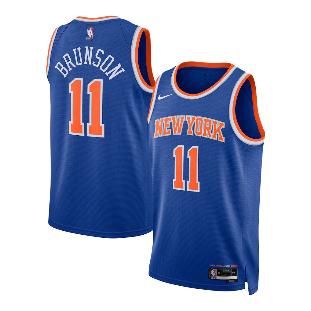 Jalen Brunson New York Knicks Unisex Jersey - Icon Edition - Blue
