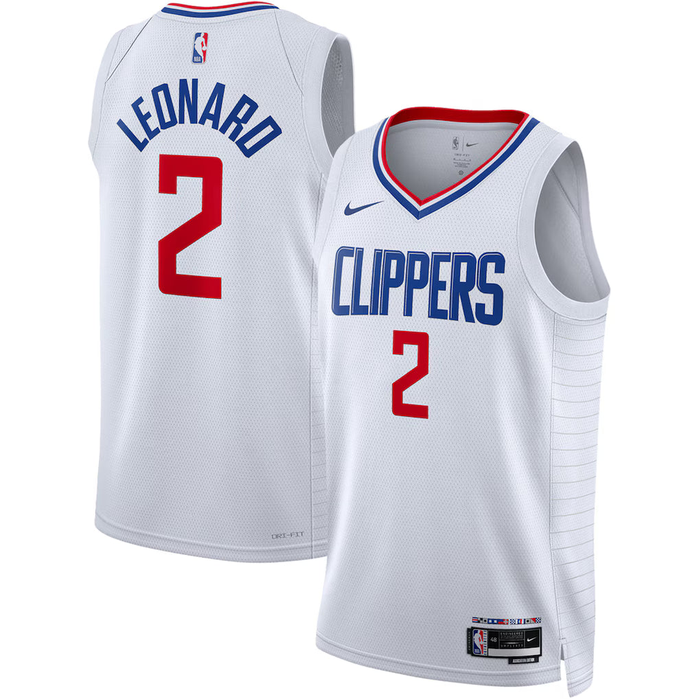 Kawhi Leonard LA Clippers Unisex Jersey - Association Edition - White