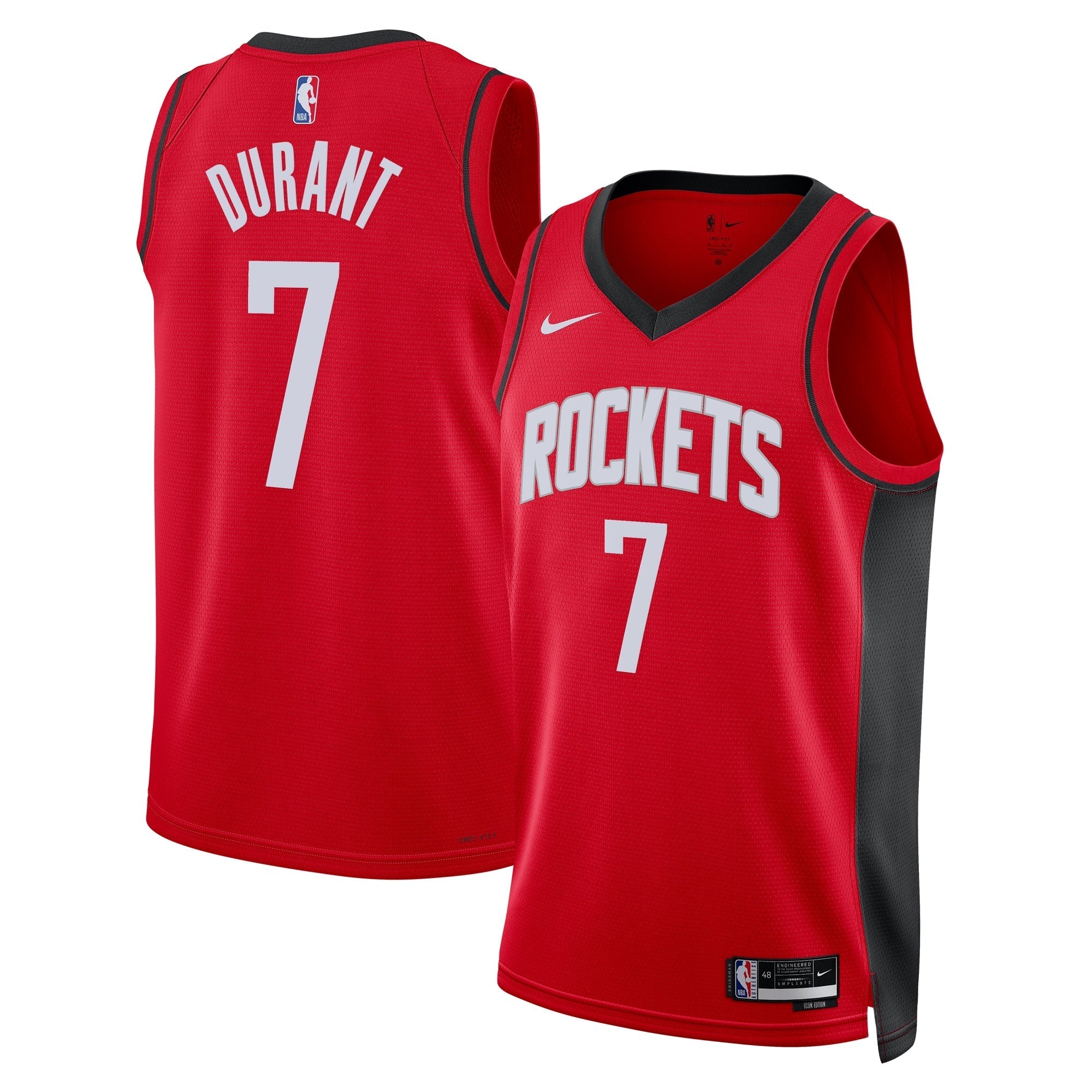 Kevin Durant Houston Rockets Unisex - Icon Edition Jersey - Red