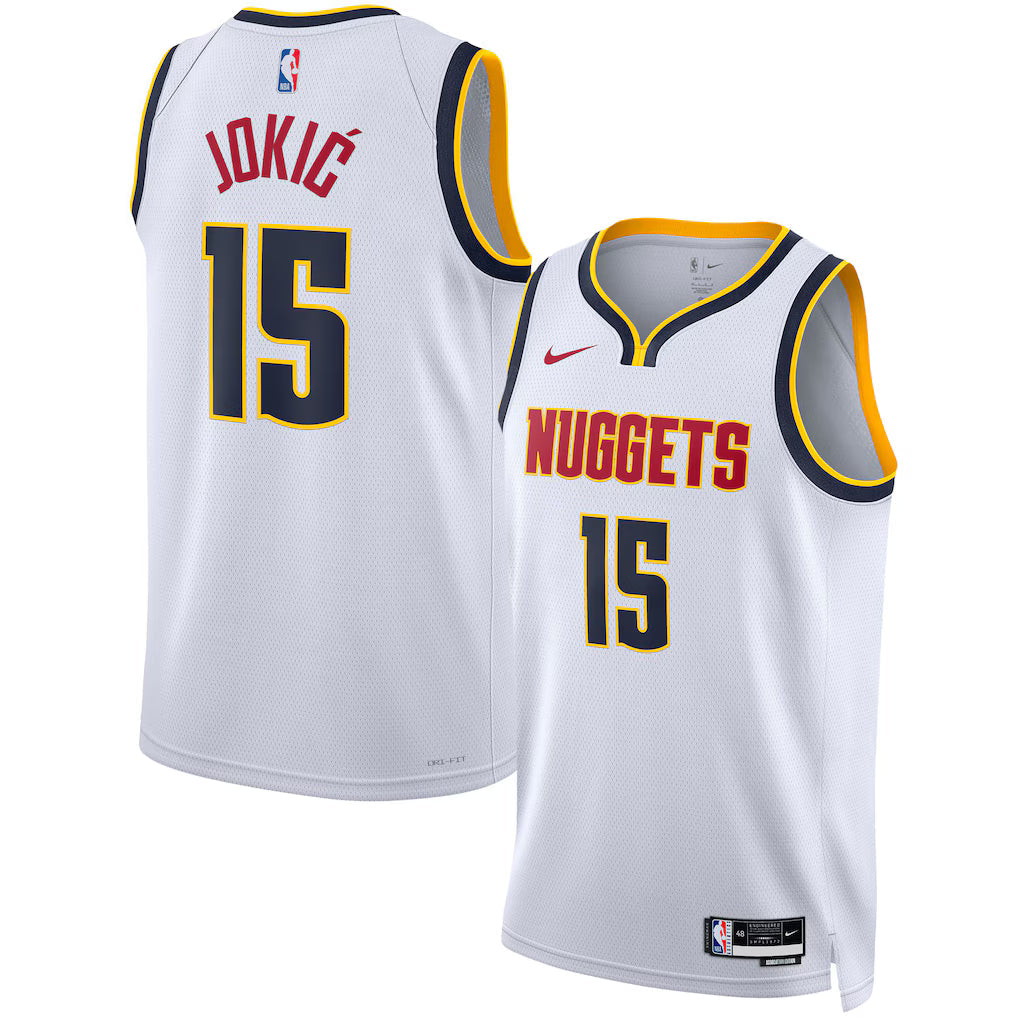 Nikola Jokic Denver Nuggets Unisex Jersey - Association Edition - White