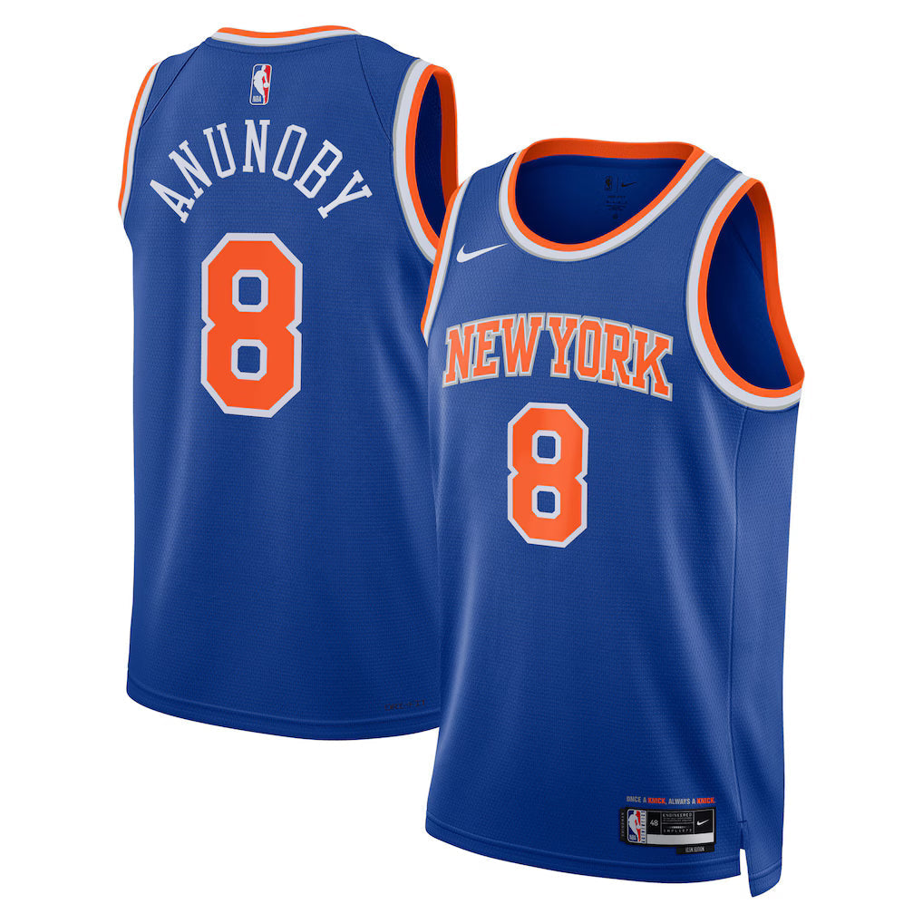 OG Anunoby New York Knicks Unisex Jersey - Icon Edition - Blue