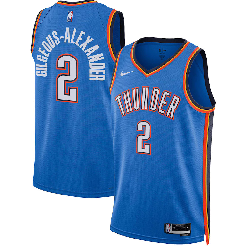 Shai Gilgeous-Alexander Oklahoma City Thunder Unisex Jersey - Icon Edition - Blue