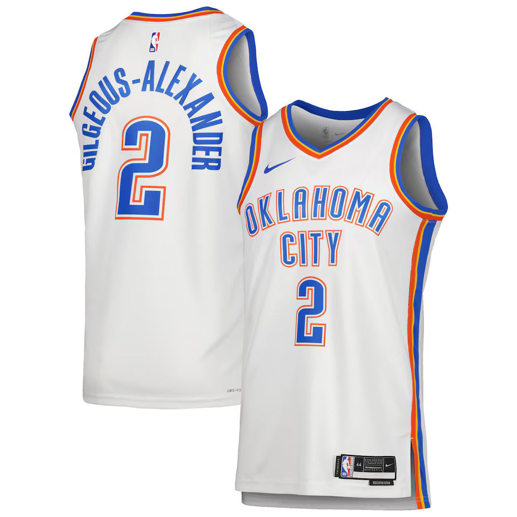 Shai Gilgeous-Alexander Oklahoma City Thunder Unisex Jersey - Association Edition - White