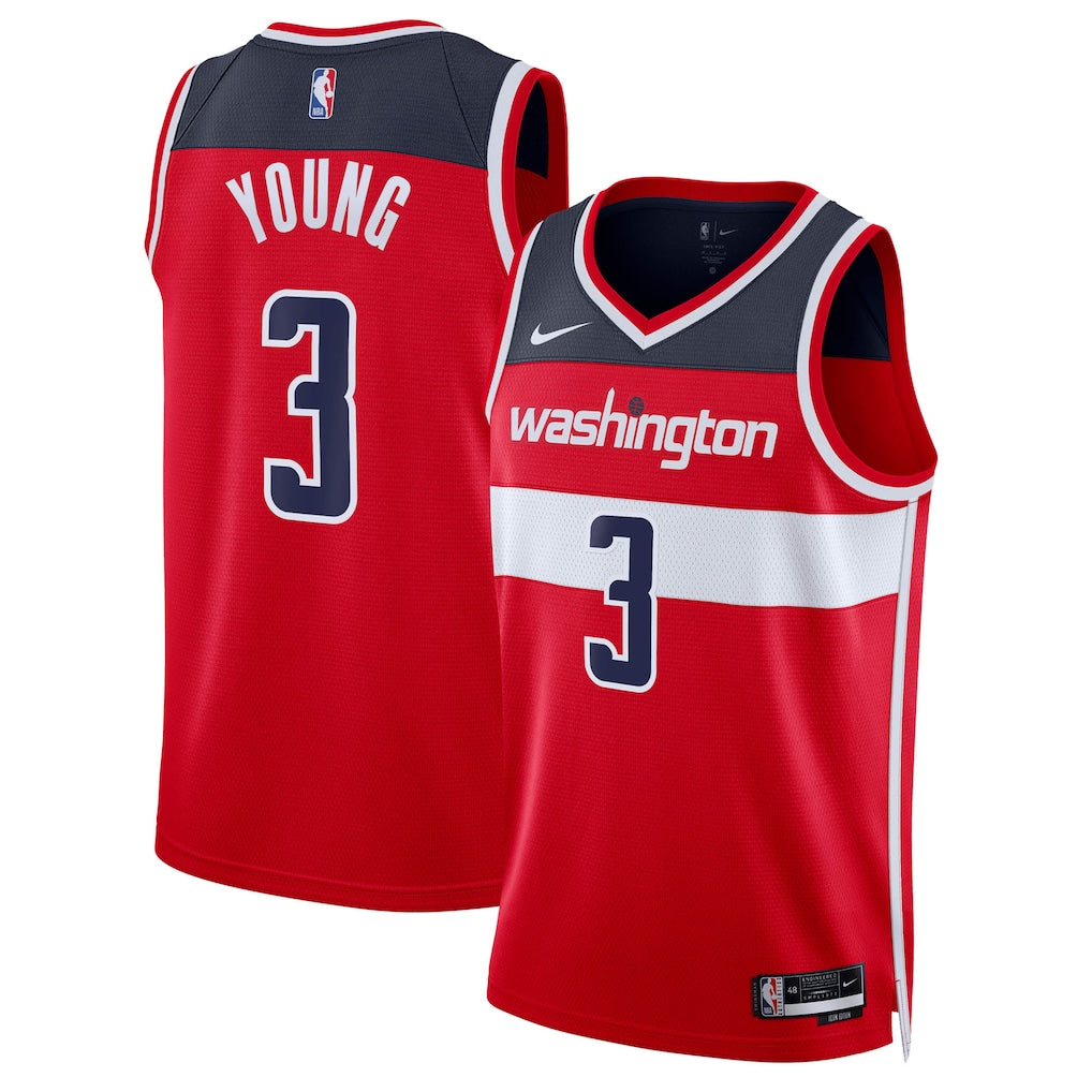 Trae Young Washington Wizards Unisex Player Jersey - Icon Edition - Red