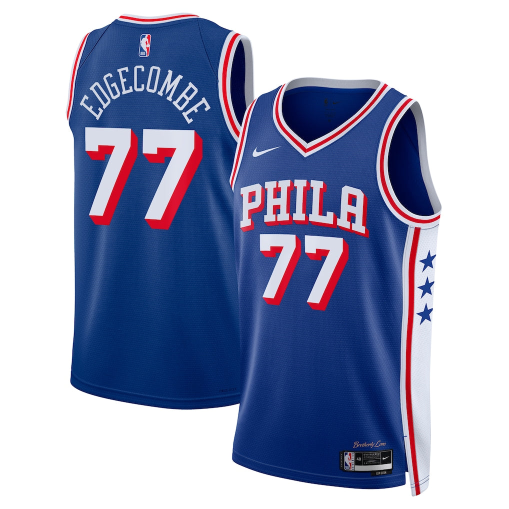 V. J. Edgecombe Philadelphia 76ers Unisex 2025 NBA Draft First Round Pick Jersey - Icon Edition - Royal