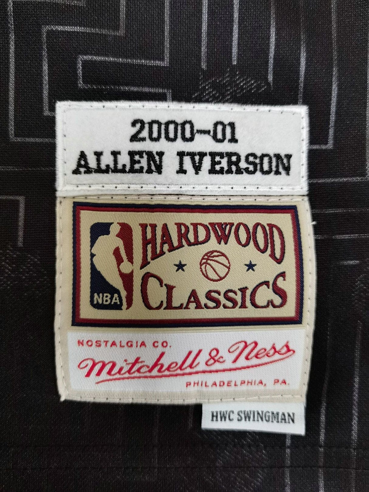 Allen Iverson Philadelphia 76ers 2000/01 Hardwood Classics Jersey - Black